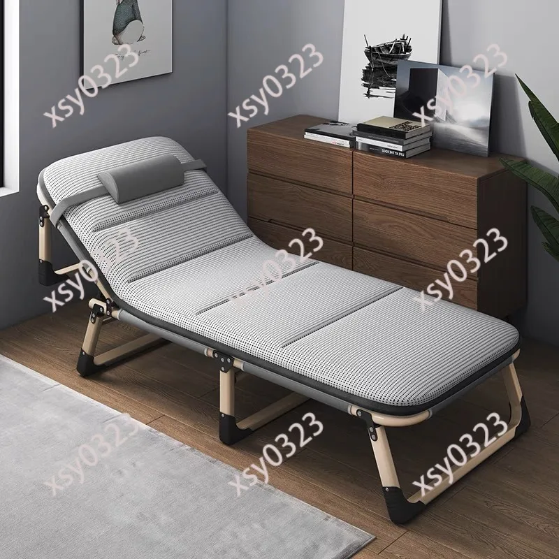 Single Folding Nap Bed Lightweight Portable Recliner Chair Indoor Outdoor Camping Lounge Bed