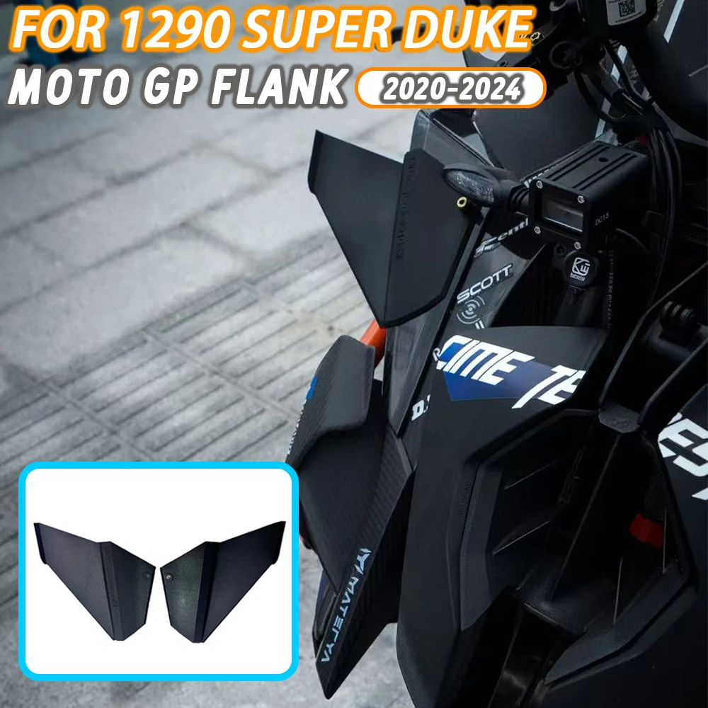For 1290 SUPER DUKE R RR EVO 2021-2024 Motorcycle Downforce Naked Frontal Spoilers Winglet Aerodynamic Wing Front Spoiler Kit