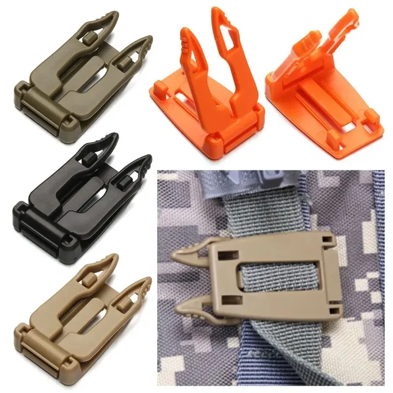 MOLLE Clip Camping Equipment Multipurpose Buckle MOLLE Tactical Strap Camping Bag Buckle Backpack Webbing Clip