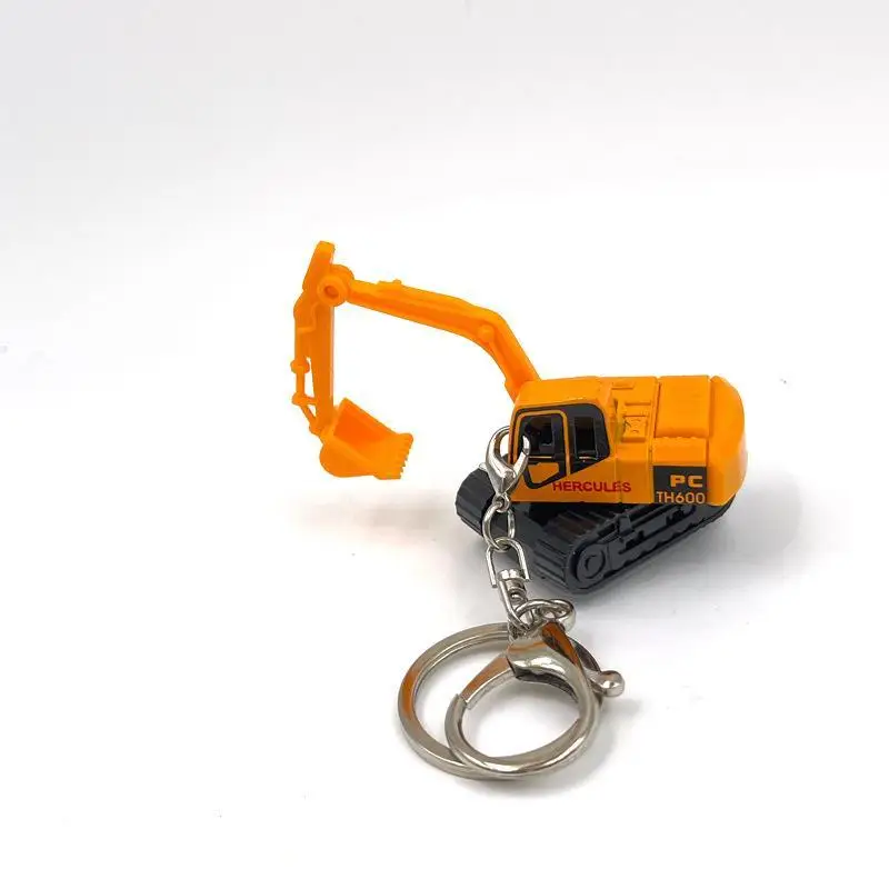 Mini-Bagger Schlüsselanhänger Leichter Schlüsselring-Anhänger Gabelstapler Traktor Baufahrzeug Cartoon-Roller Legierungsmodell Auto-Anhänger – Detail 5