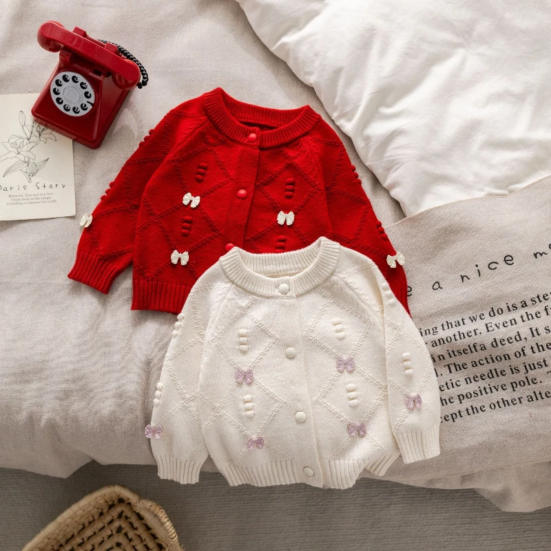 

2025 Autumn New Children's Sweater Cardigan Soft and Versatile Cute and Warm