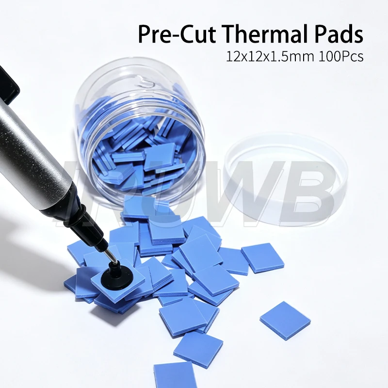 100PCS Thermal Insulating Silicone Sheet High Temperature Resistance Motherboard CPU IC GPU Repair Pre-cutting Mat