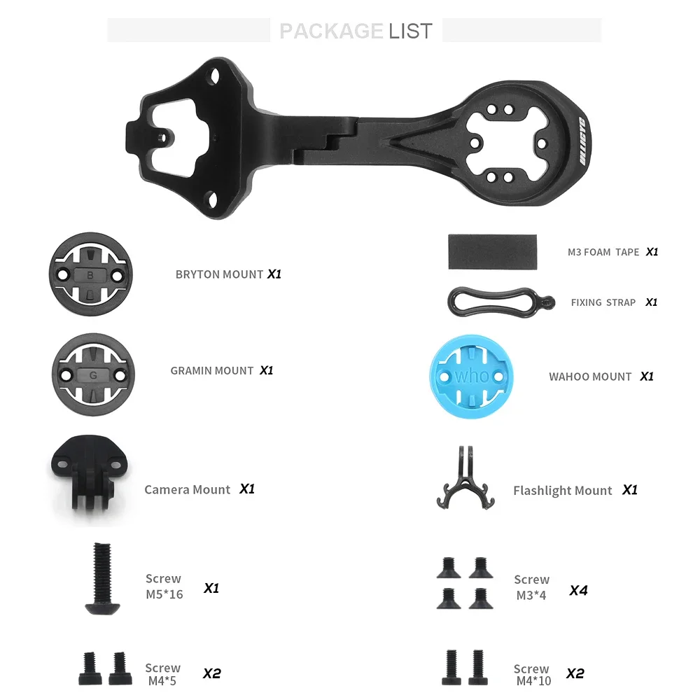 

For ENVE SES AR Integrated Handlebar Gravel Cockpit Computer Mount Compatible with GPS/Garmin/Bryton/Wahoo Aluminum Alloy