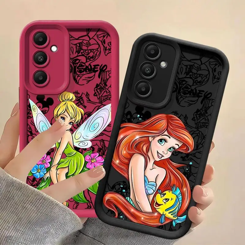 Disney Princess Phone Case for Samsung Galaxy A50 A51 A31 A71 A30 A05s A20s A04 A03 A20 A03s A10s Shockproof Silicone Cover