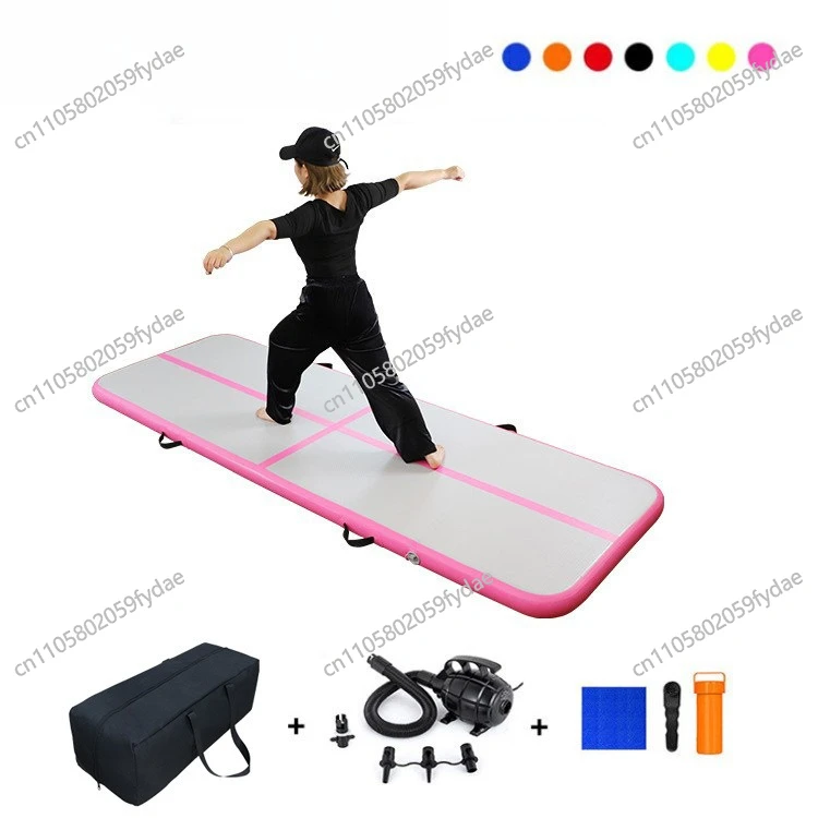 Thickened inflatable brushed mat Taekwondo somersault martial arts training karate fitness dance mat inflatable gymnastics mat