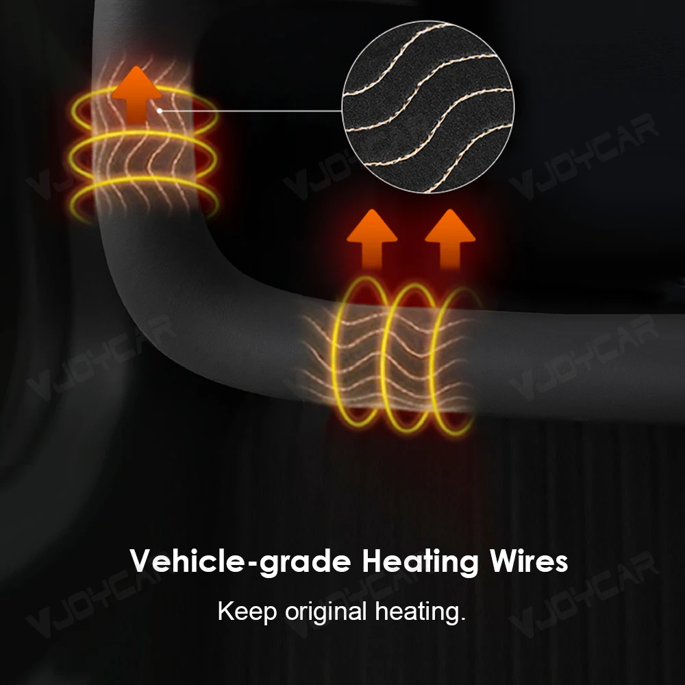 Vjoycar Cybertruck العائمة نير عجلة القيادة ل تسلا نموذج 3 هايلاند Y Juniper اكسسوارات السيارات نابا الحرفية مع التدفئة #5