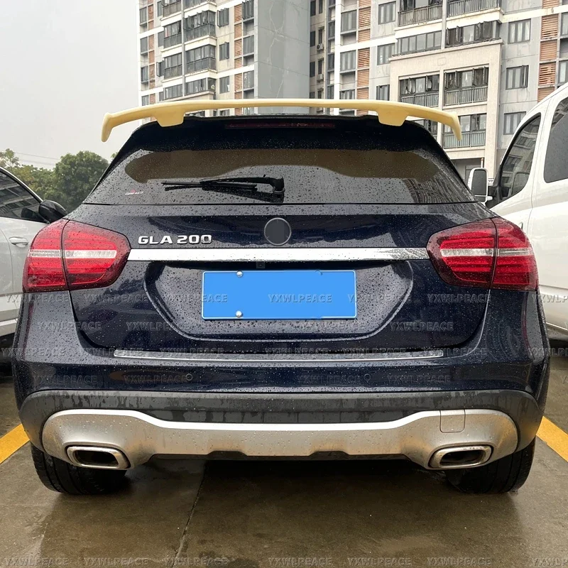 For Mercedes Benz GLA Class X156 GLA200 260 GLA45 AMG Line 2014-2019 ABS Plastic Rear Roof Spoiler Body Kit Accessories