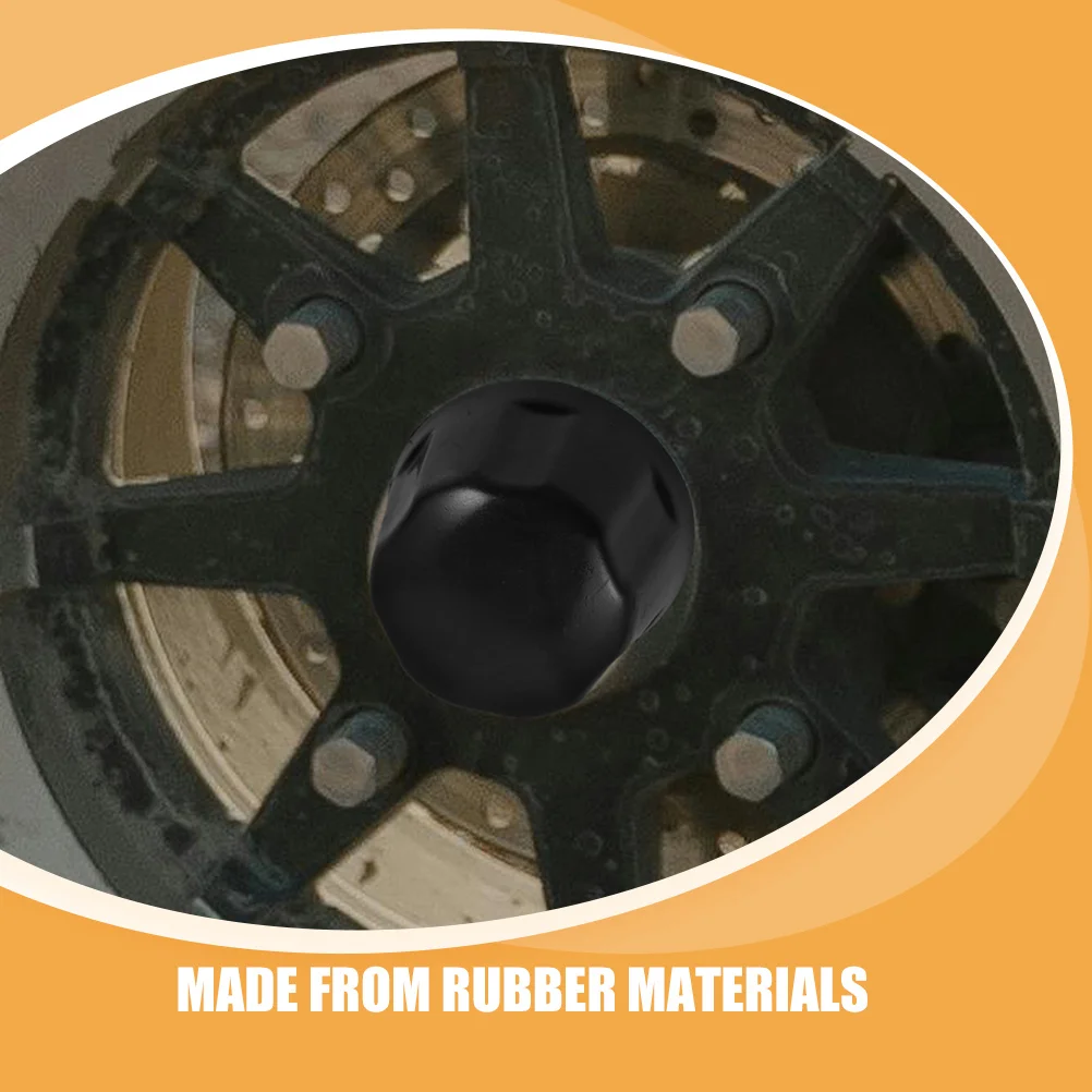 2 قطعة Atv المطاط الإطارات حافة محور قبعات غطاء دائم ل 110-250cc عجلة حماية مقطورة عربة جولف الذهاب كارت اكسسوارات #3