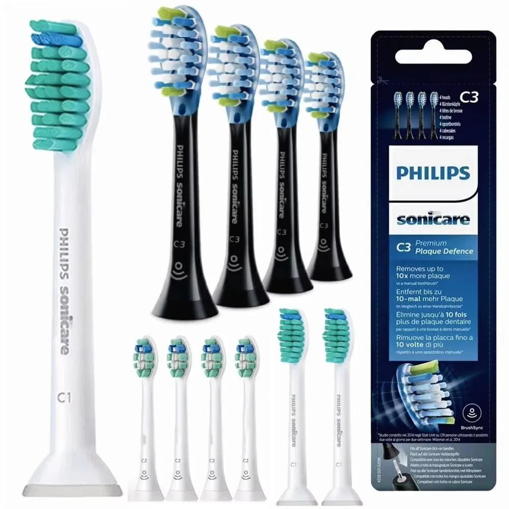 4/8pcs Electric Toothbrush Precision Clean Brush Heads Replacement Brush Heads for Philips Sonicare C1 Pro/C2/C3 Brush Heads