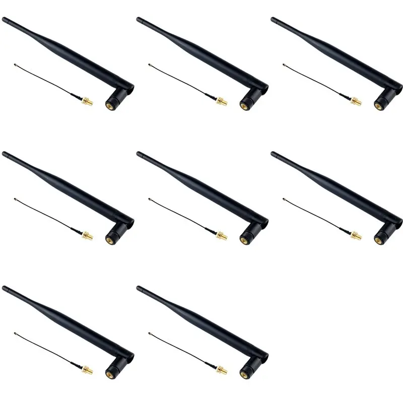 B49C 8PCS 868Mhz Lora Antenna SMA Male 5Dbi Omni-Directional Antenna With SMA Female Connector Cable For Meshtastic Lora Iot