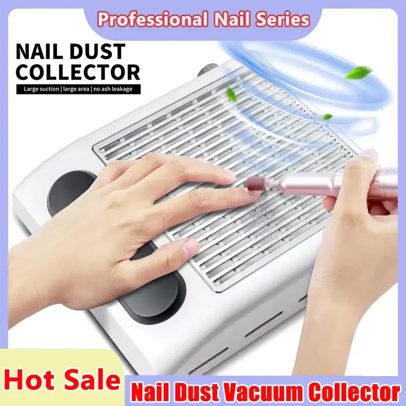 

Powerful Nail Dust Collector Strong Suction Nail Vacuum Cleaner for Nails Acrylic Low Noise Professional Manicure Dust Collector