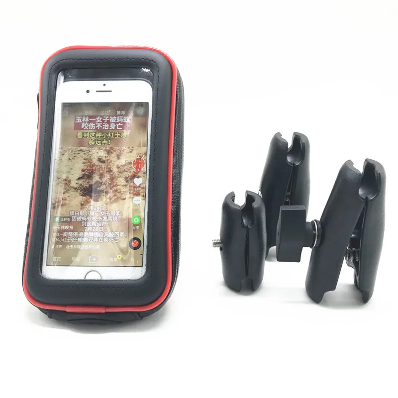 Waterproof Bag Motorcycle Phone Holder Bicycle Bike Handlebar Support Moto Mount Card slots For HONDA F5 CBR650F VFR1200