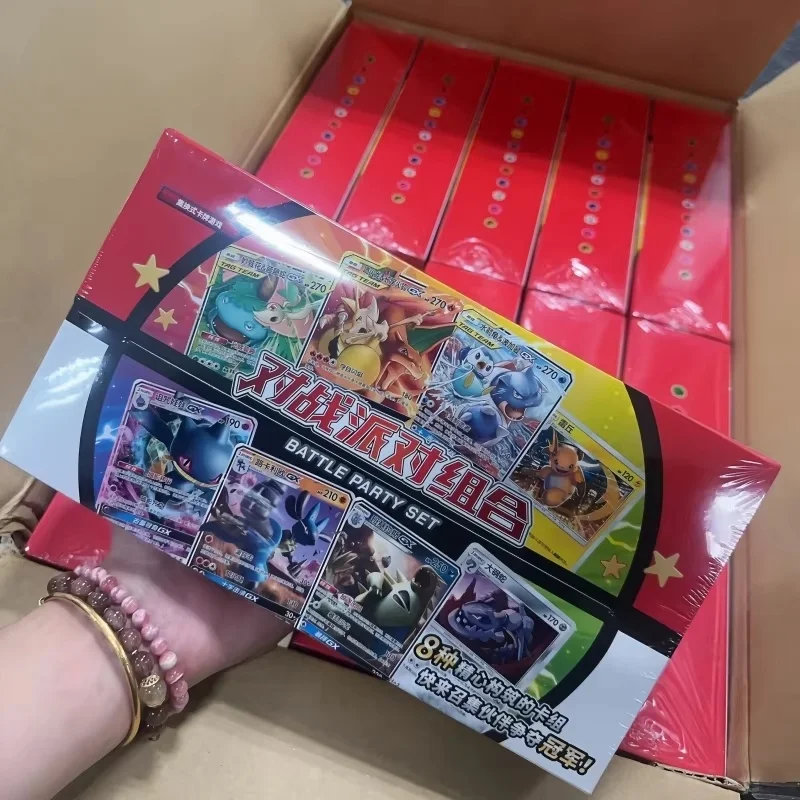 

New Hot Sale Genuine Ptcg Battle Party Combination Swap Card Game Card Set Starting Deck Card Toy Family Party FestvialGift card