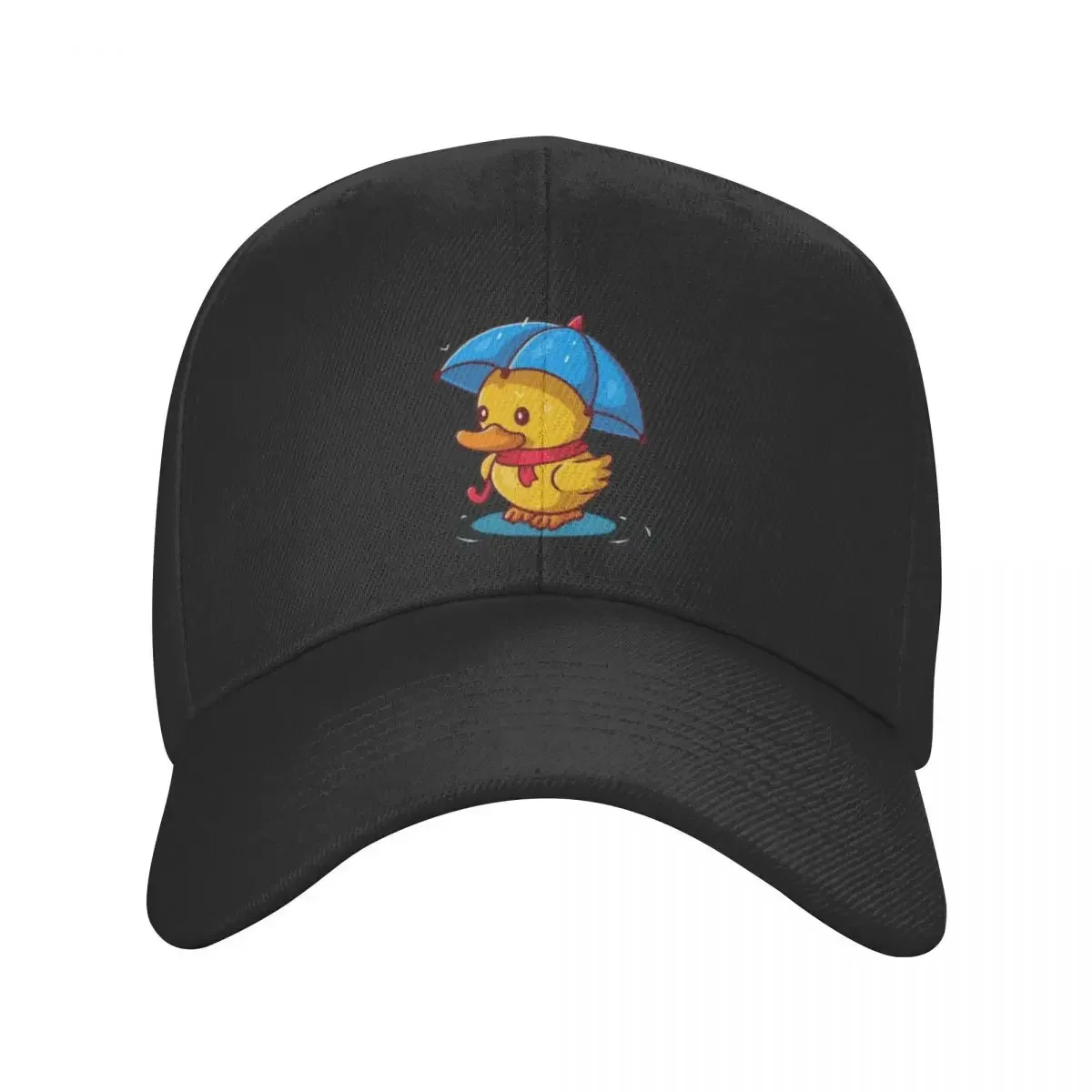 Baby duck with umbrellaCap Baseball Cap Gentleman Hat Golf fishing hat hard hat Men's Caps Women's