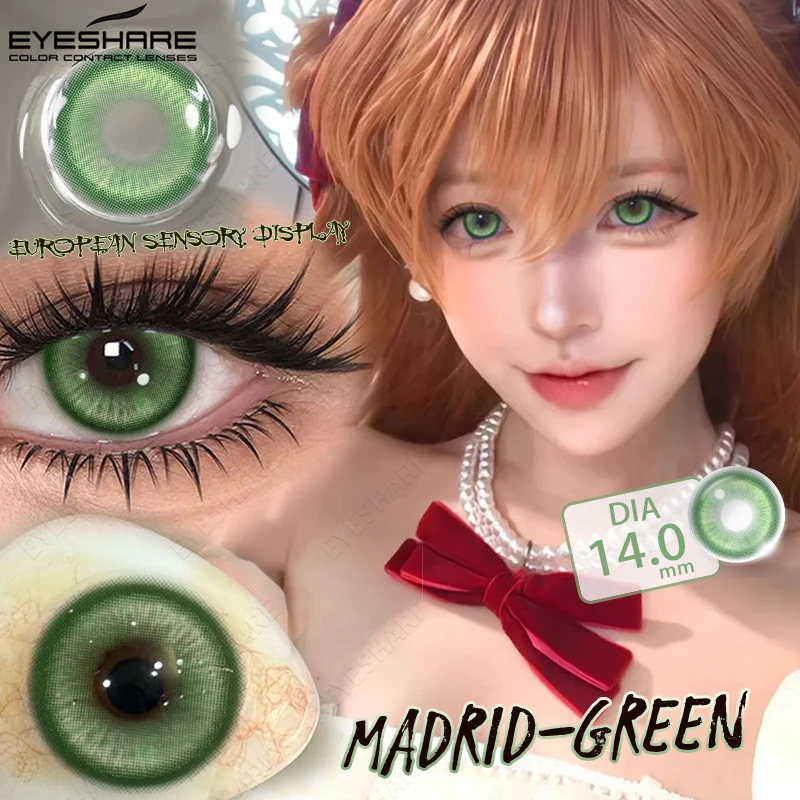 EYESHARE Farbige Kontaktlinsen für Cosplay Anime Lila Rosa Niedliche Kontaktlinsen Rote Linsen für Halloween Make-up Blaue Pupillen Y2K Linsen – Detail 25