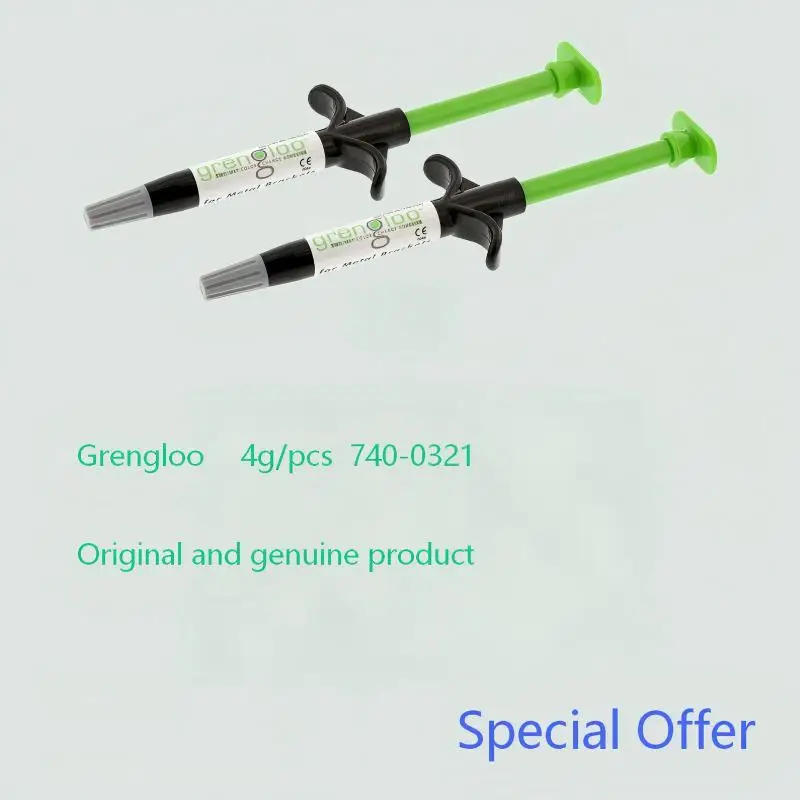 

Dental Orthodontic Bonding Adhesive Ormco Grengloo 4g per Tube Color Change Ortho Adhesive 740-0321