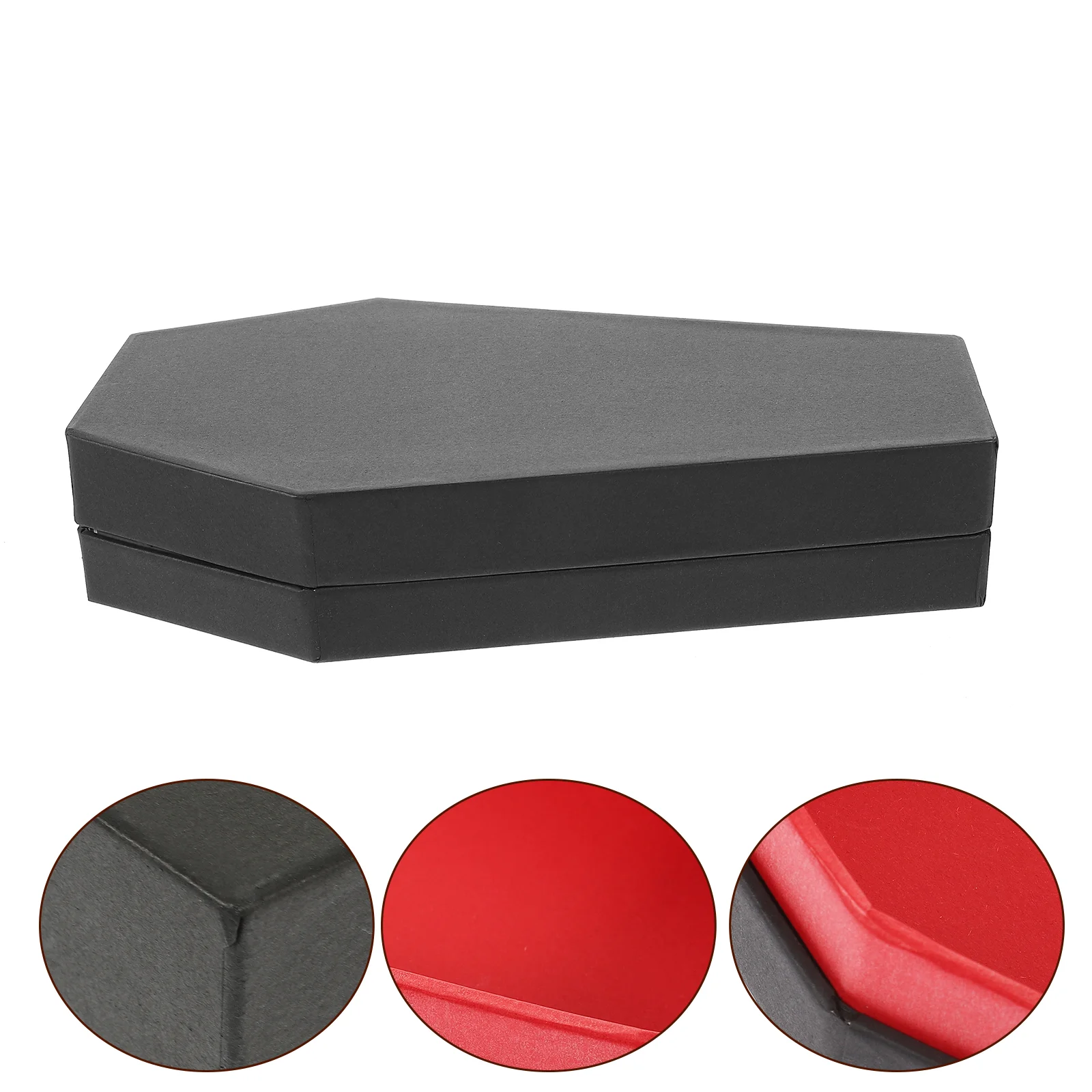 

Mini Coffin Gift Box Halloween Novelty Snack Jewelry Packaging Decor Black Gothic Holder Container Festive Party Supplies
