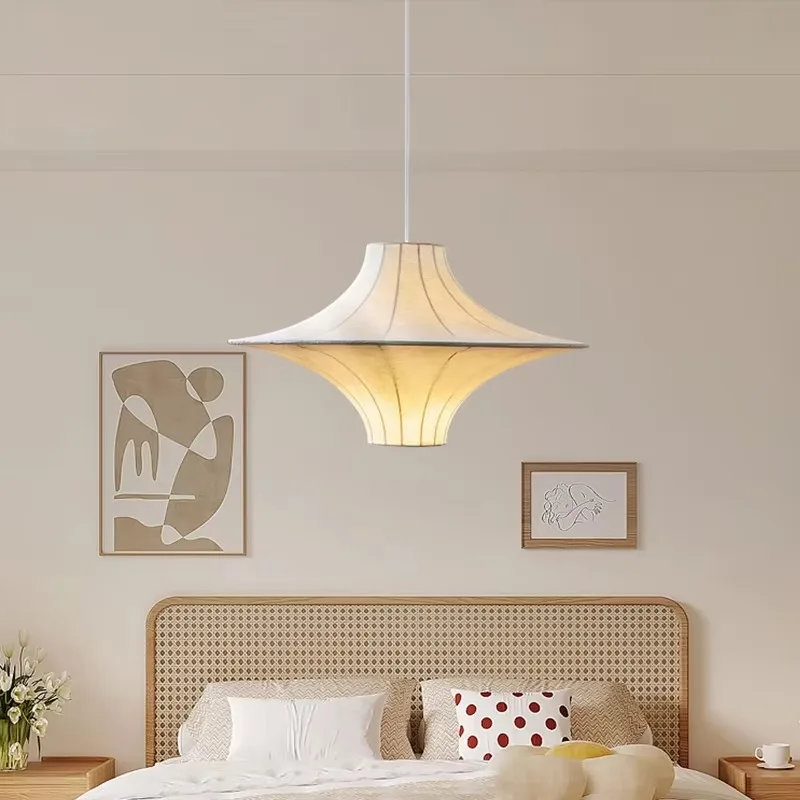 French Soft Silk Living Room Dining Room Fabric Spaceship Shaping Silk Lighting Tools