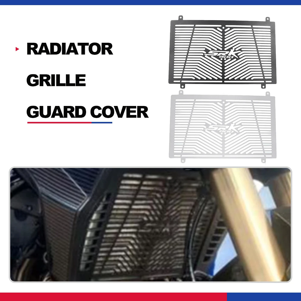 

For QJMOTOR QJSRK600 SRK600 SRK 600 Motorcycle Honeycomb Mesh Radiator Guard Grille Oil Radiator Shield Protection Cover