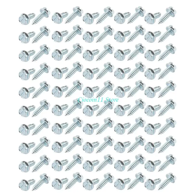 

Y1UB Pack 100 Universal Arthip Lilection Lilection Pint -The Winds Закрепители болты с ржавчиной шестиугольной головкой для