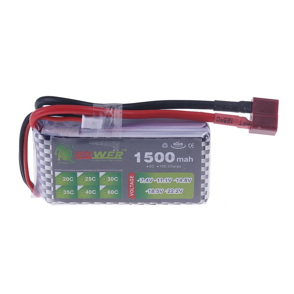 1/2/3/5PCS Akumulator 11,1V 3S 1500mah 40C Akumulator Lipo do samochodów RC Drony FPV Samoloty Łodzie Quadcopter Helikopter Zapasowe akumulatory