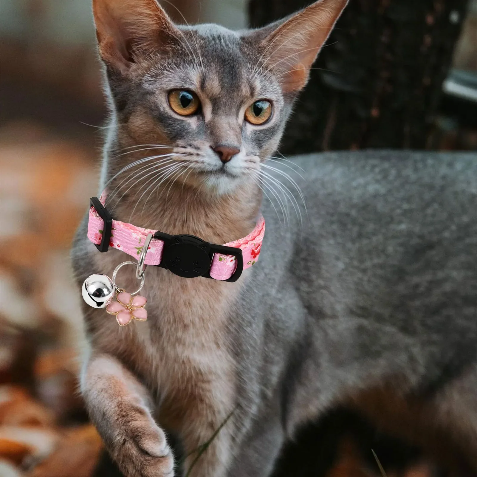 New Product Fragmented Cat Ribbon Cat Collar Fresh Small Fragmented Cat Ribbon Collar