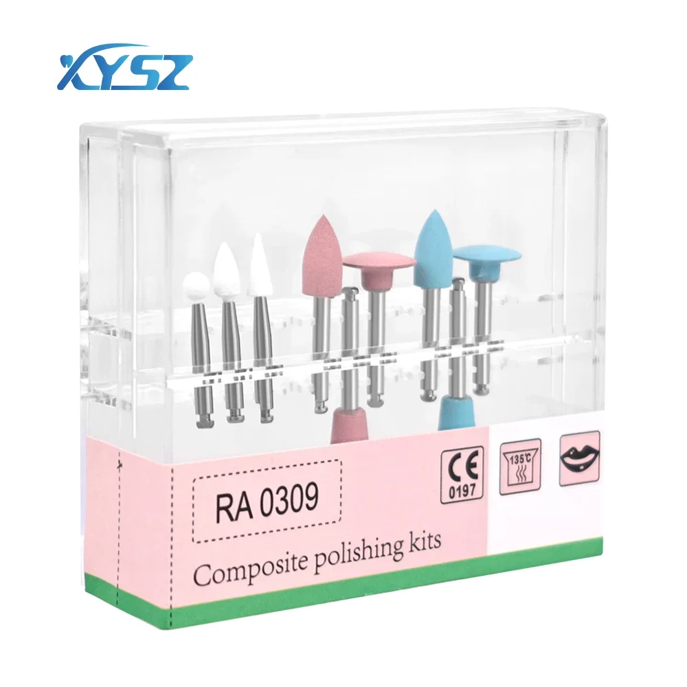 

Dental Polishing Bur Kit Composite Resin Rubber Porcelain Teeth Polisher Kit RA0309 Resin Polishing Set Dentistry Tool