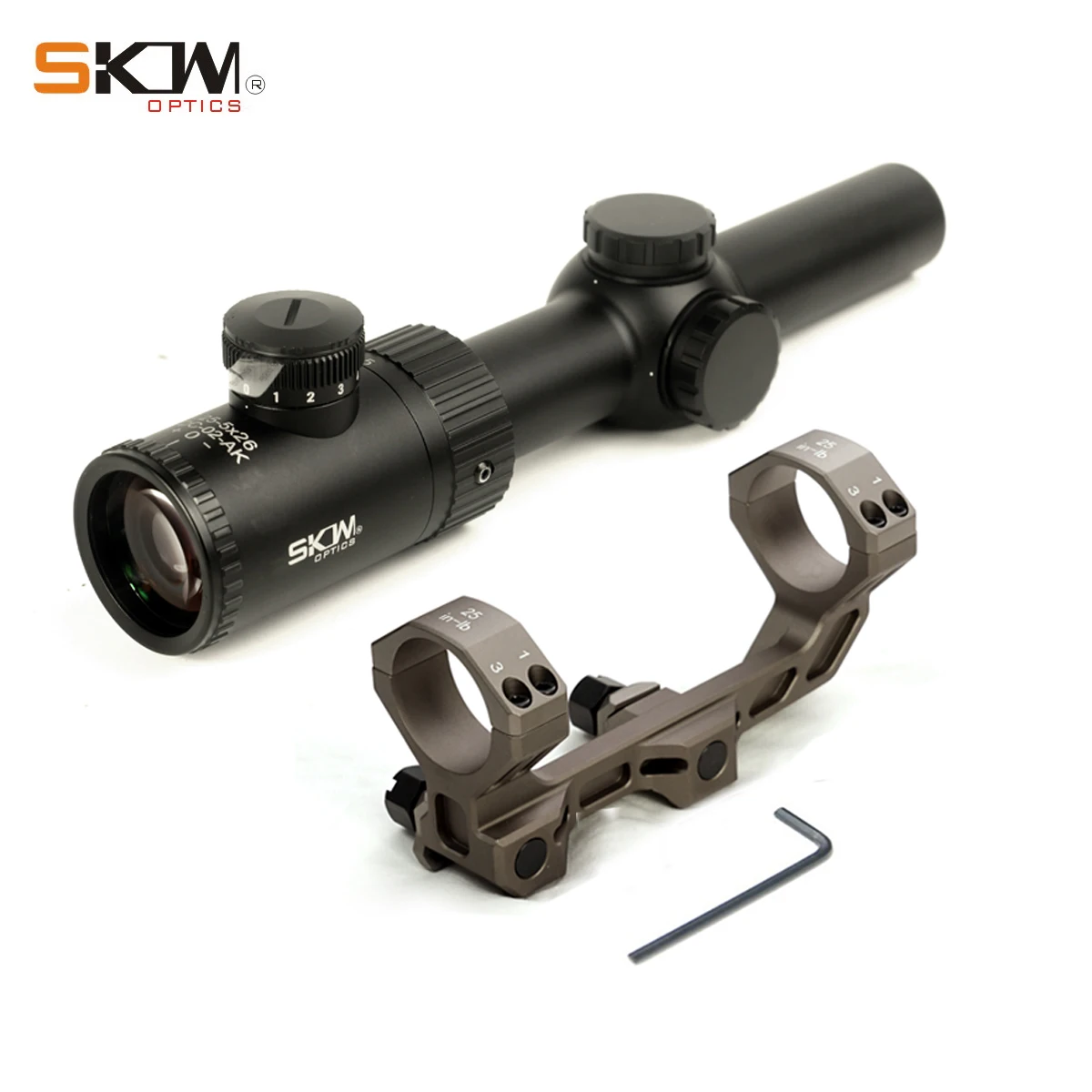 Imagem -04 - Skwoptics-ak Scope Riflescopes Táticos Caça ak Sight Kalashnikov Sight Bdc Retículo 30 mm Mount 1255x 26a