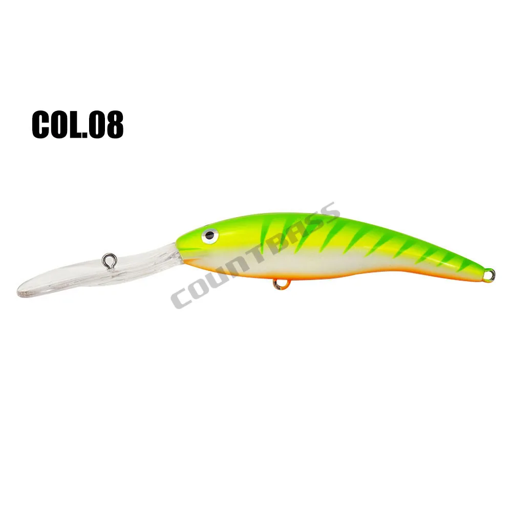 Countbass Crankbemberg Leurres de pêche flottants, Deep Tail WobJeff, Long Jules, 90mm, 3-35/64 \