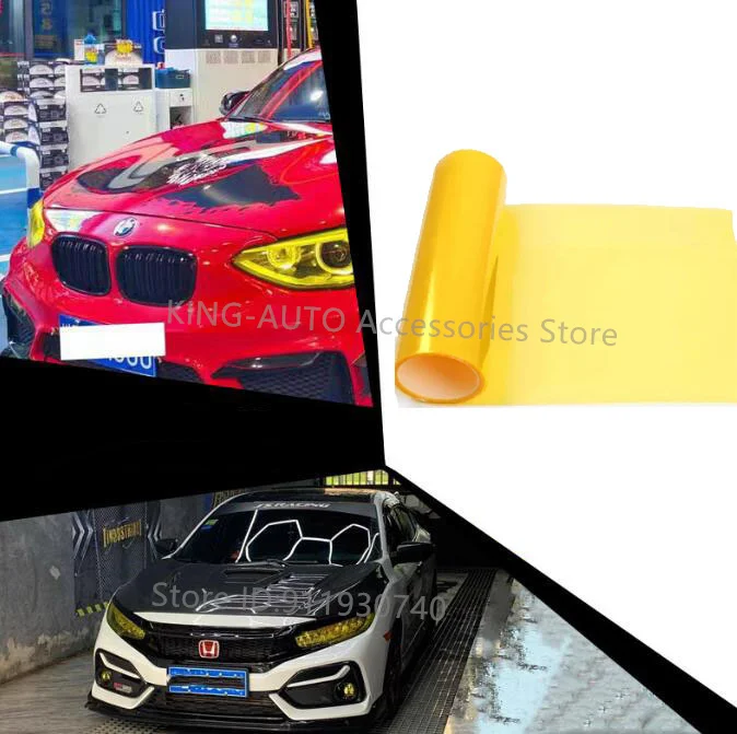 AUTO PPF koplamp tint film tph pu materiaal auto wikkelen anti-kras Beschermend voor autolamp achterlichten zwart grijs blauw bruin