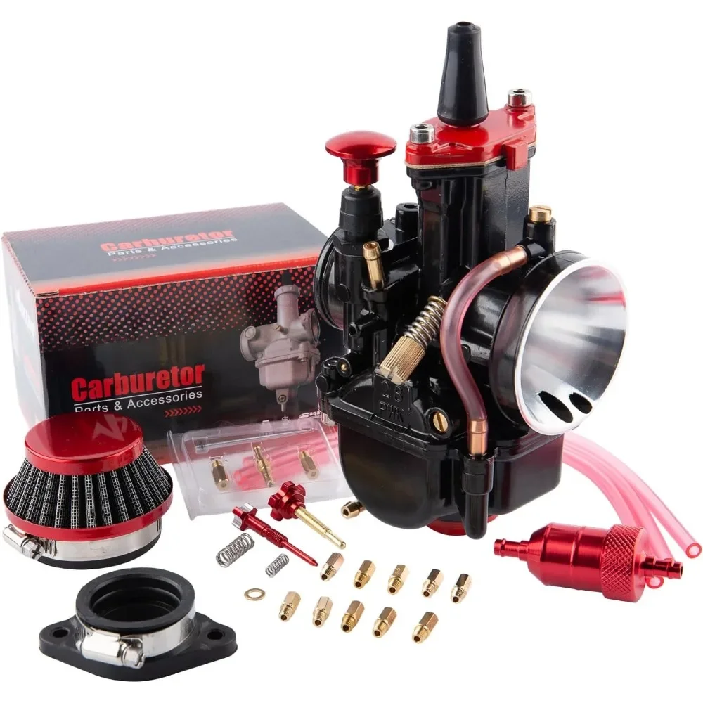 

PWK Carburetor 28mm Carb 75cc-125cc 2T 4T Engine Kits for Dirt Bike Motocross Moto With Air Filter Intake Manifold Carb Jets