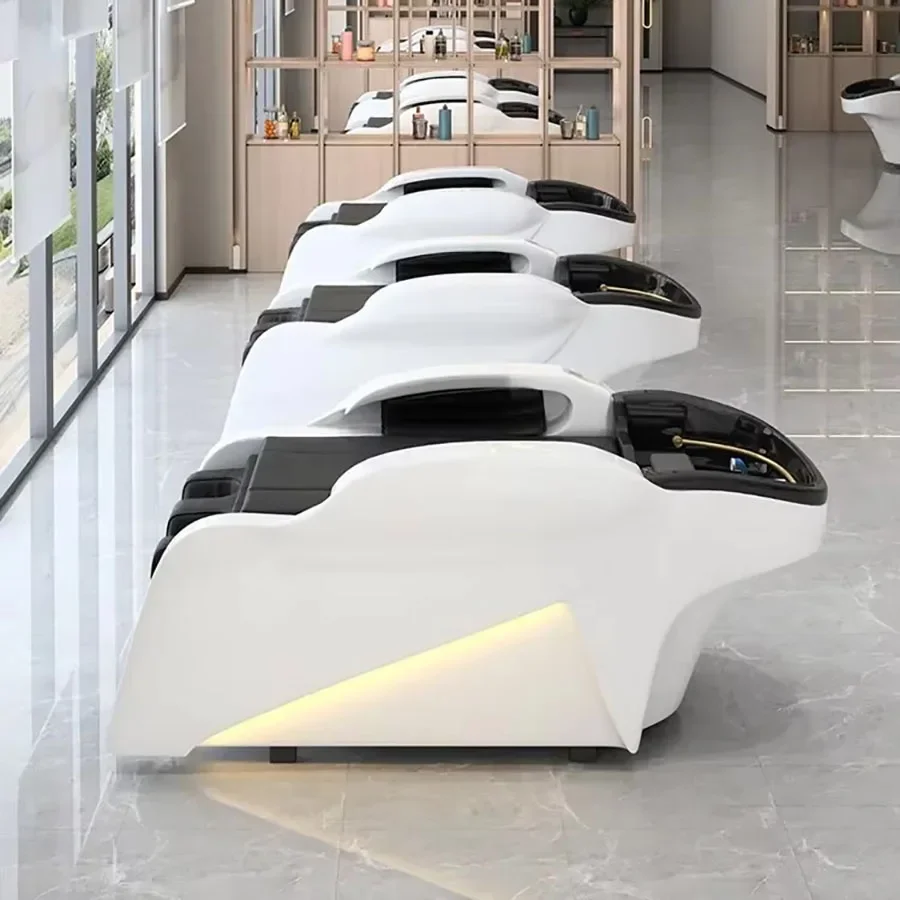 

Luxury Fumigation Shampoo Massage Chair Spa Salon Fancy Hair Washing Chairs Hair Stylist Lettino Massaggio Salon Equipment
