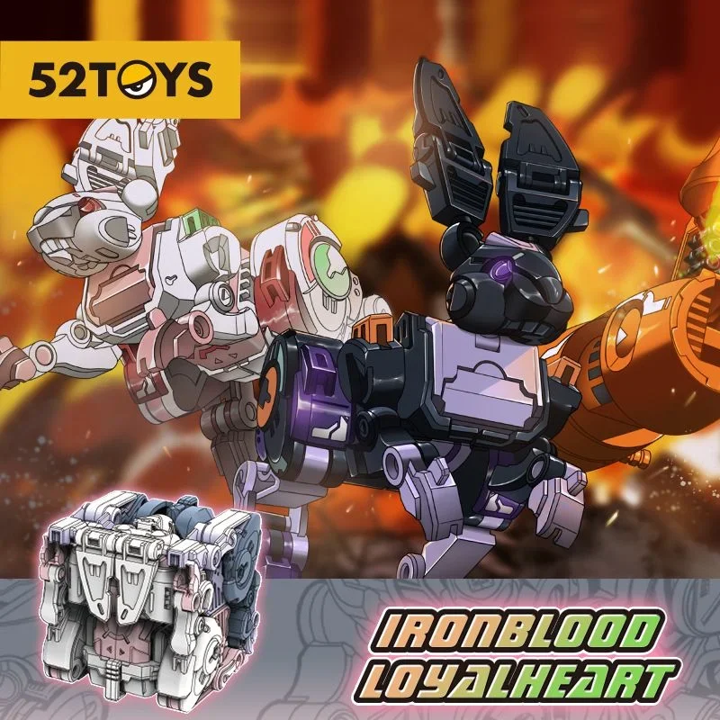 

52TOYS Transformation BEASTBOX BB54 BB-54 IRONBLOOD&LOYALHEART Action Robot Collectible Figure Toys Gifts