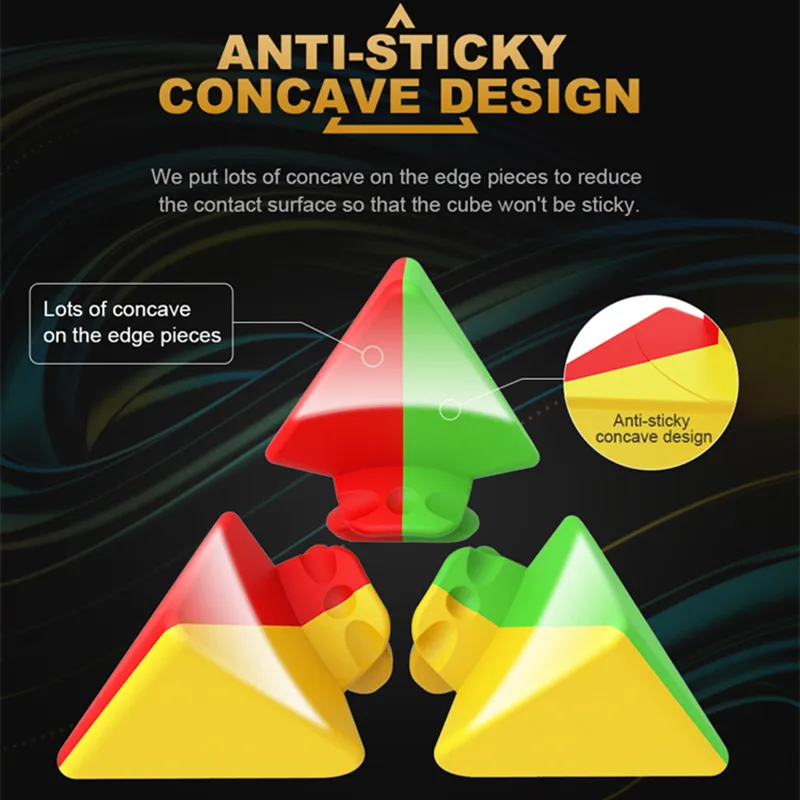 MoYu Mleilong 3x3 피라미드 매직 큐브, 전문 스페셜 스피드 퍼즐 장난감, 정품 헝가리 Magcio Cubo, 3x3