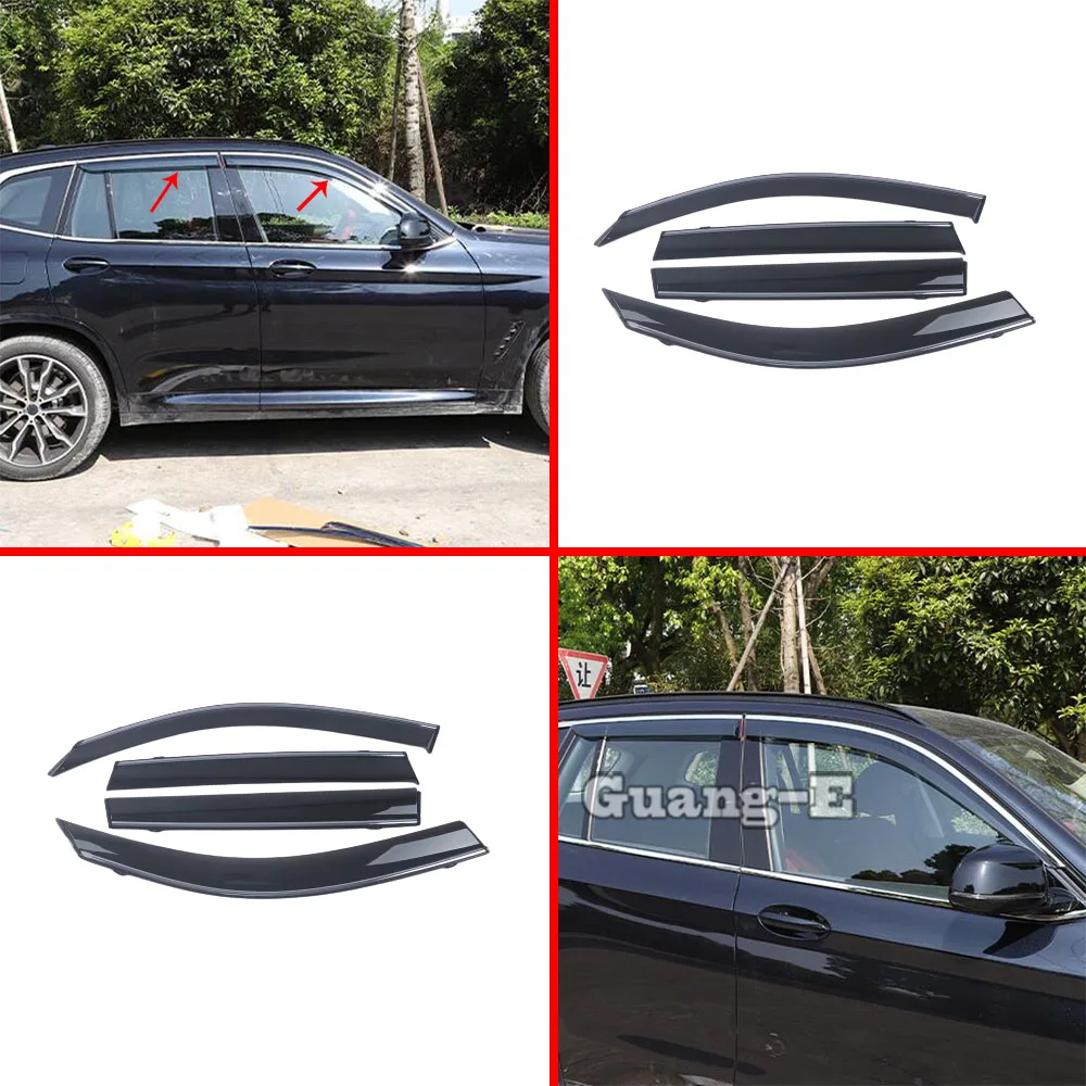 

Car Window Visor Sun Shade Rain Guard Auto Exterior Accessories For BMW X3 XDrive 25i 28i 30i 2018 2019 2020 2021 2022 2023