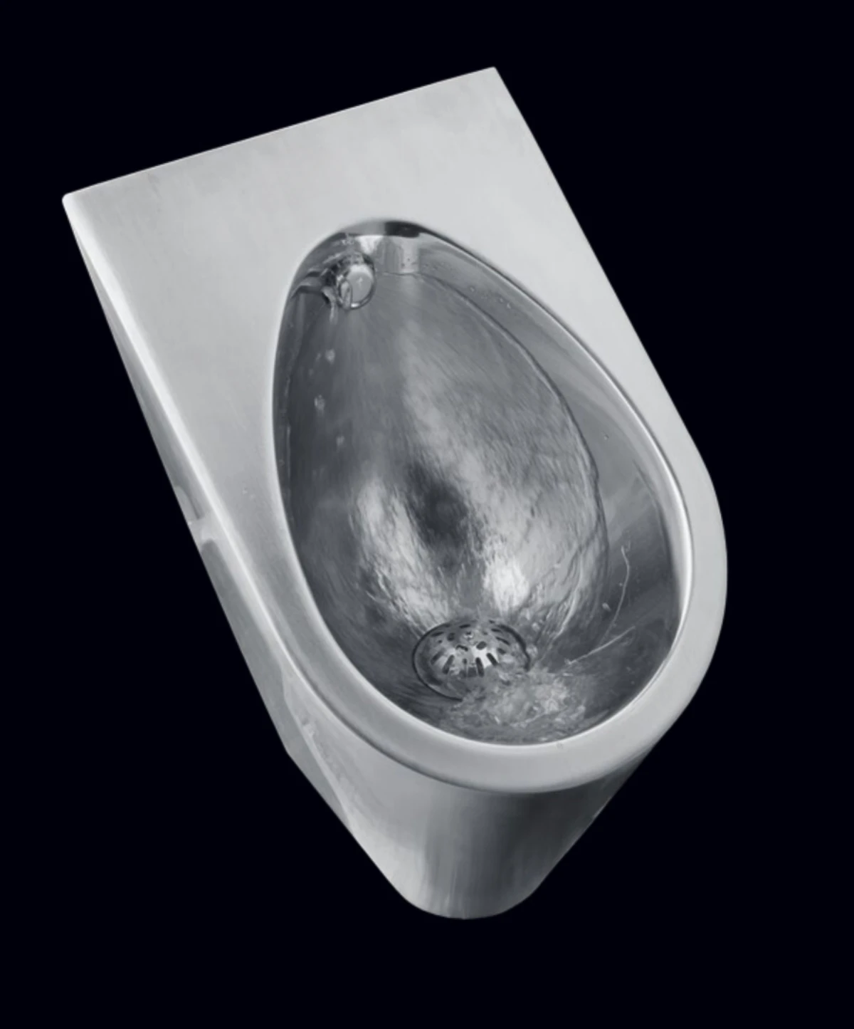 Deodorant stainless steel urinal, men's wall-mounted stainless steel water drop urinal