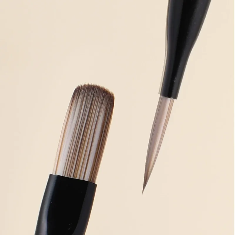 1/2개 세트 샌달우드 젤 페인팅 브러쉬 네일 아트 젤 팁 연장 아크릴 빌더 액세서리 네일 아트 브러쉬