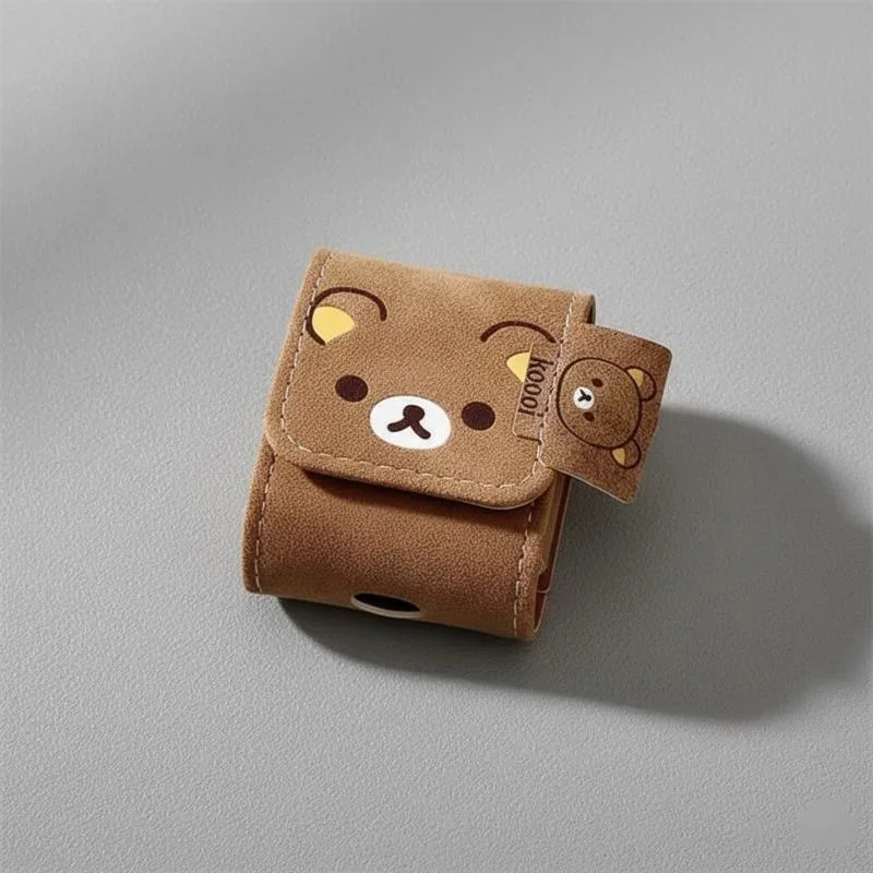 

Симпатичный коричневый чехол для наушников Rilakkuma с Bluetooth, защитный чехол для Airpods Pro 2 3, противоударный чехол для ежедневного использования с беспроводной зарядкой