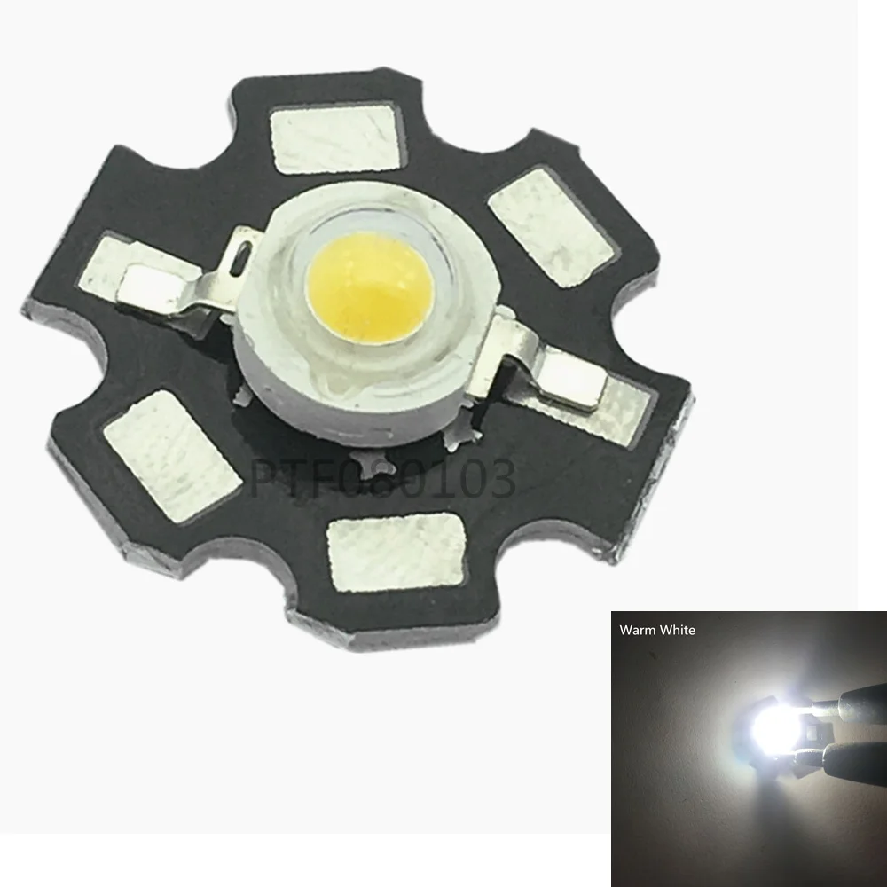 10 pz 1 W 3 W di Alto Potere 3000 K 4000 K 6000 K 10000 K 20000 K 30000 k LED + 20mm stella pcb/no pcb