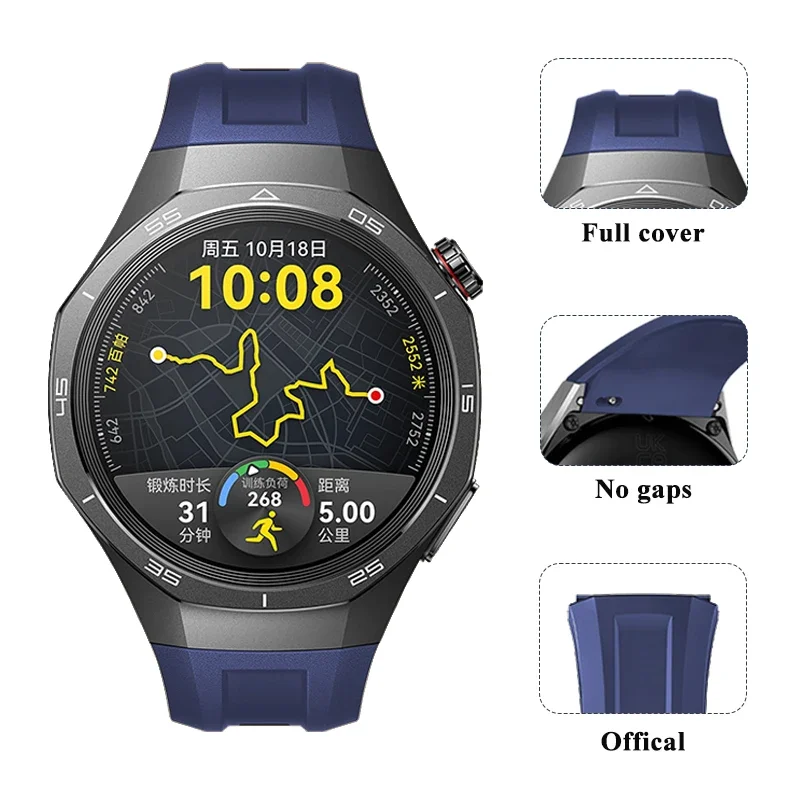 화웨이 워치 GT5 프로 46mm 호환 공식 밴드 교체 밴드 틈 없음 풀 커버 밴드 스트랩 GT5 프로 46mm에 적합