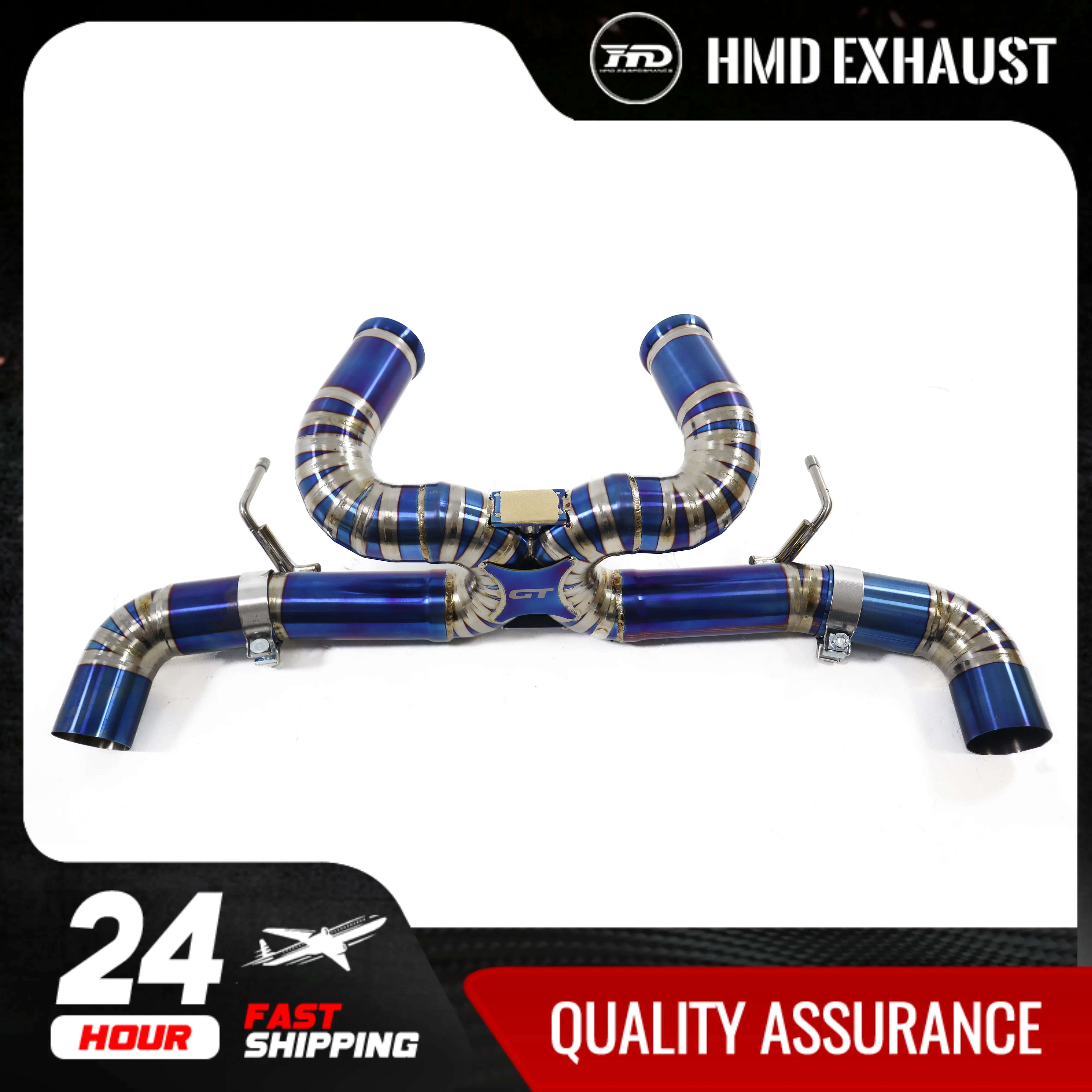 

HMD Titanium Alloy Exhaust System Performance Valve Catback is Suitable For McLaren GT Exhaust Muffler For Cars