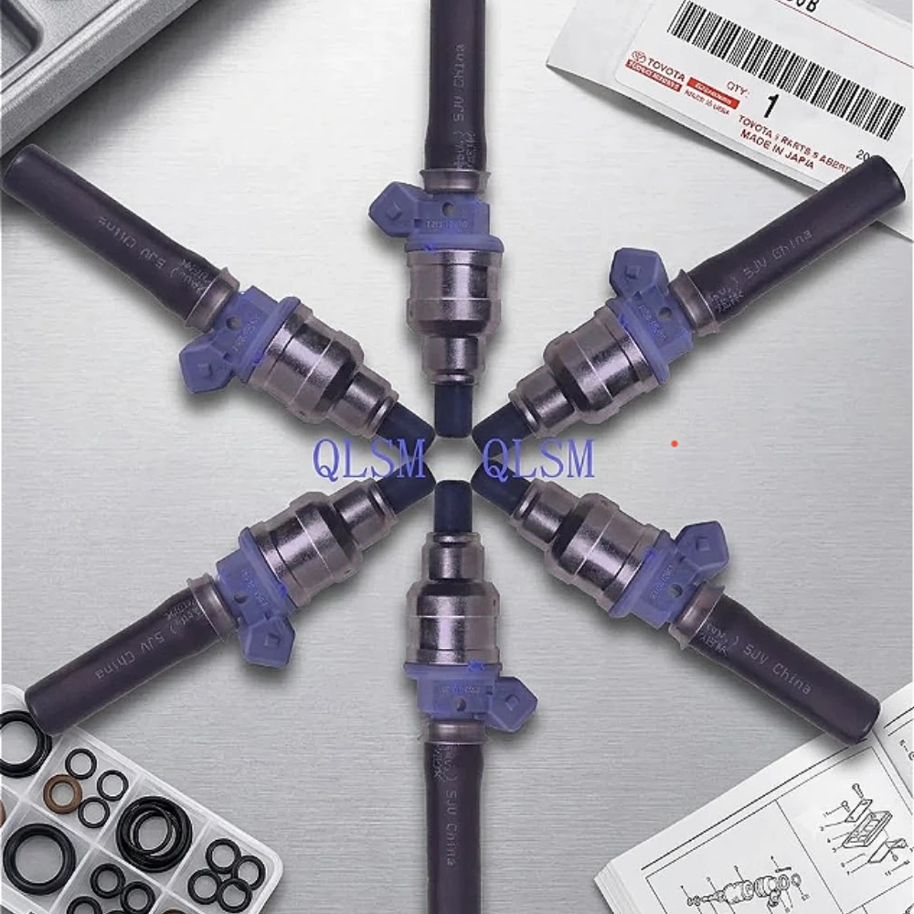 Juego de 6 Inyectores de Combustible RIN-508 0280150963 para Nissan Datsun 280ZX 300ZX 3.0L, Repuesto para Motor de Gasolina, 1981-1986