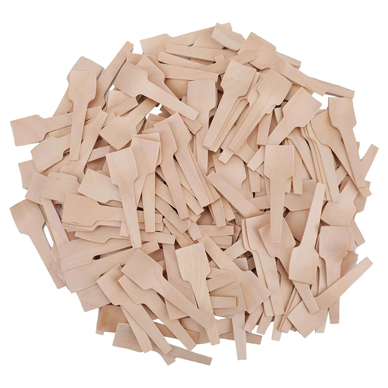50/100/200Pcs Mini Wooden Spoons, 2.8-Inch Disposable Spoon for Crafts, Organic Sugar Scrubs, Tasting & Sampling