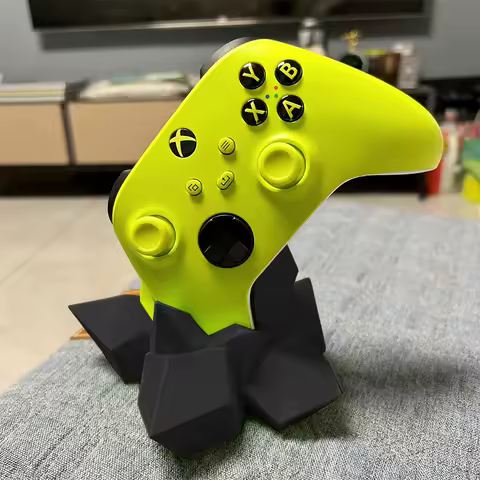 1pc Modern Crystal Shaped Game Controller Base Holder Compatible For Xbox PS4 And PS5 Display Stand Home Storage Decoration