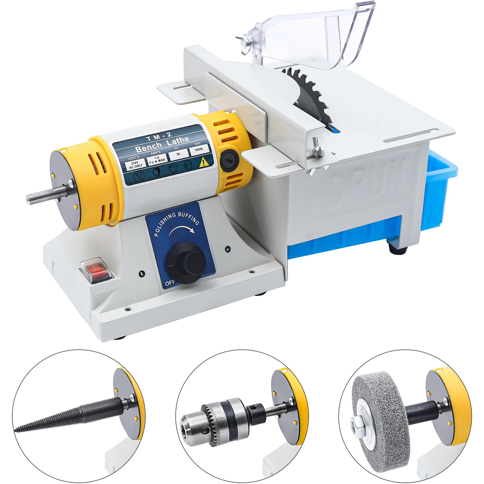 Professional Gem Jewelry Rock Polishing Buffer Machine Grinder Bench Lathe