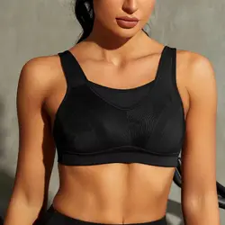 WingsLove High Impact Sports Bra for Women Wirefree, Unpadded, Wide Straps, Plus Size, Full Coverage, Athletic Gym Workout Bras