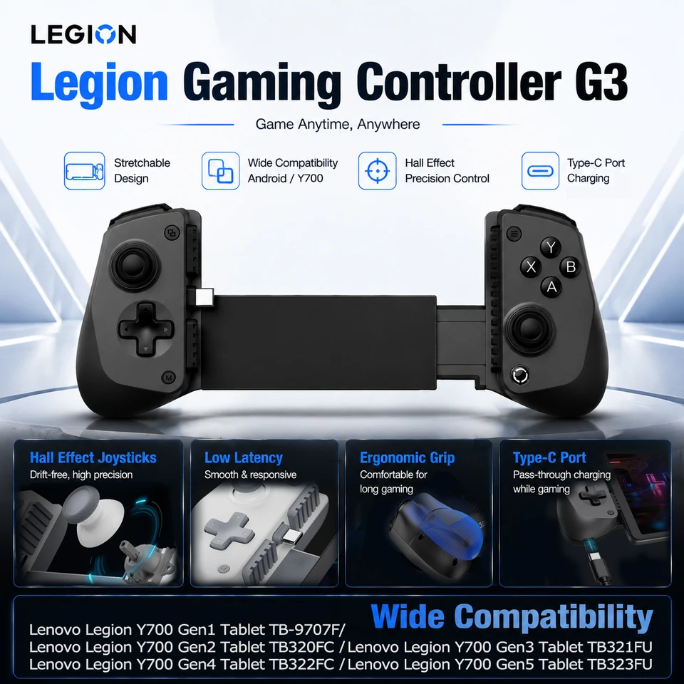 Y700 gen5 用コントローラー　（訳あり） Lenovo Legion 게이밍 컨트롤러 G3, Lenovo Y700 2026 태블릿 Gen5