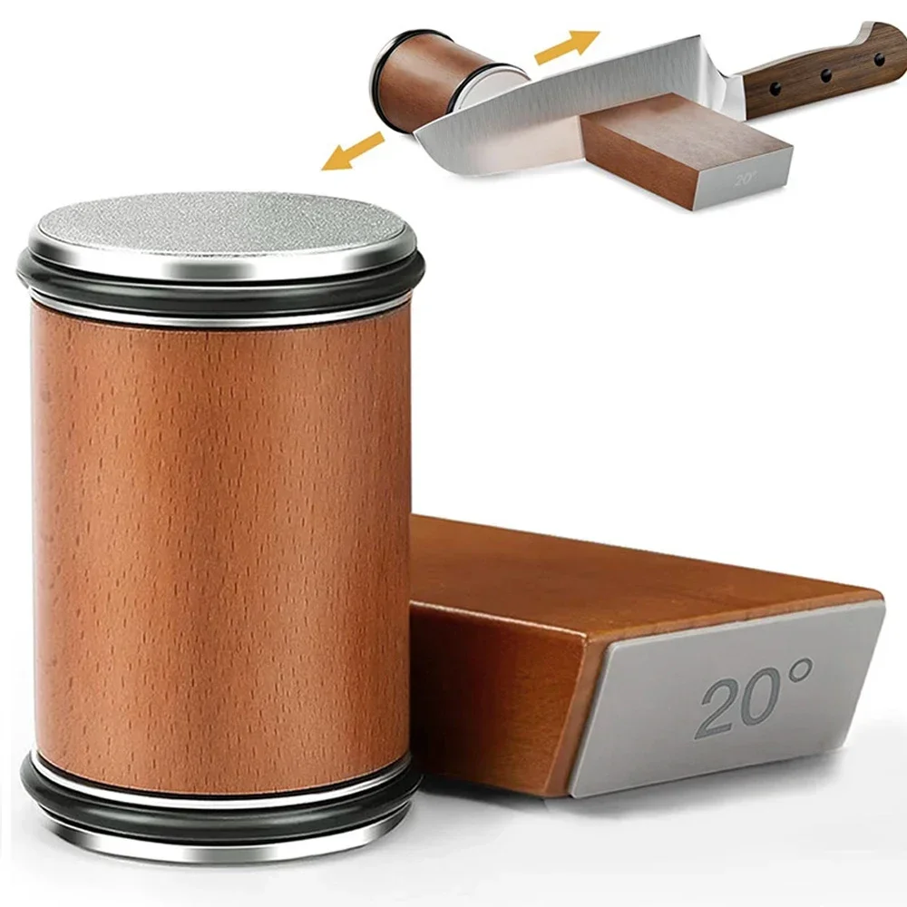 2026 Rolling Knife Sharpener Kit for Straight Edge Roller Knife Sharpening with Industry Diamonds Chef Knife Set