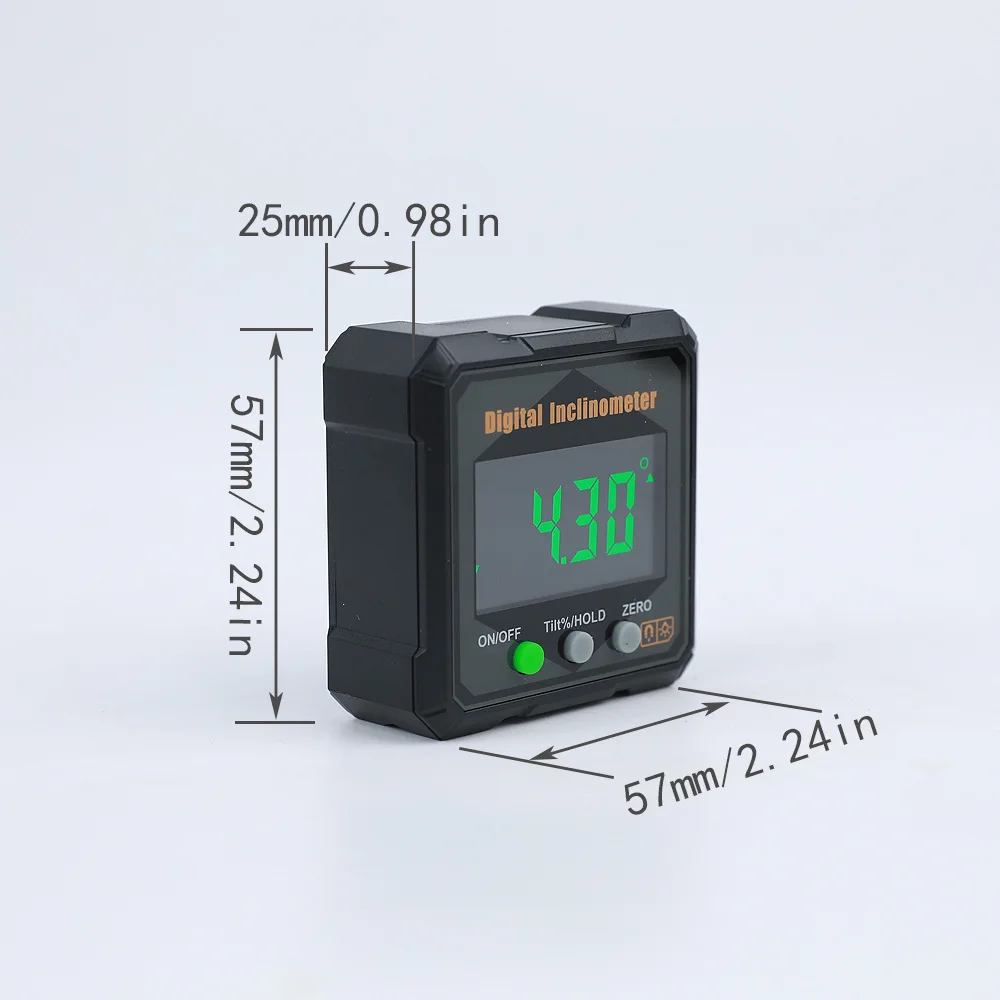 IP54 Electronic Digital Display Inclination Box Level Angle Measuring Instrument Number Strong Magnetic Digital Display