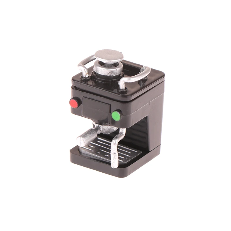 1pc Mini Puppenhaus Miniatur Möbel Kaffee Maker Kaffee Tasse Lagerung Regal Simulation Puppenhaus Dekor DIY Spielzeug Puppe Haus